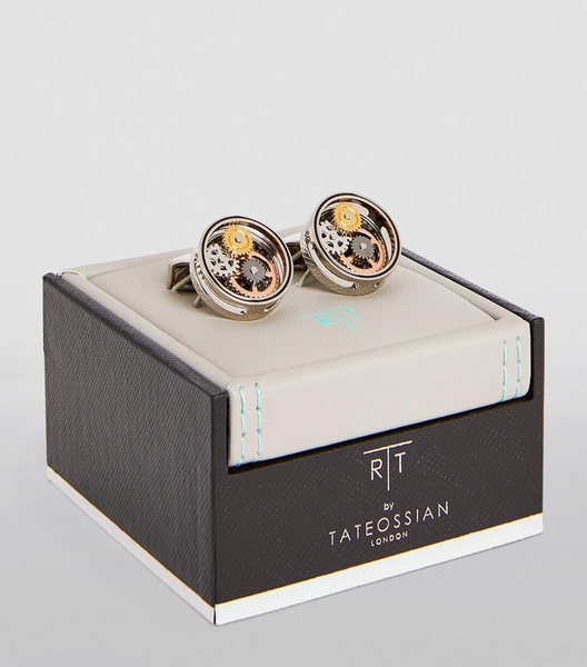 Circle Gear Cufflinks 