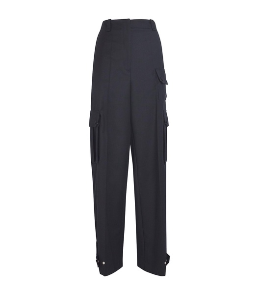 Wool-Blend Cargo Trousers