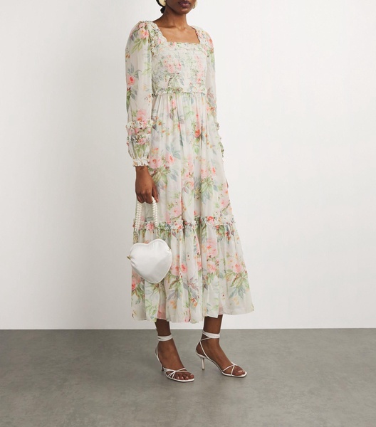 Paradise Garden Maria Midi Dress