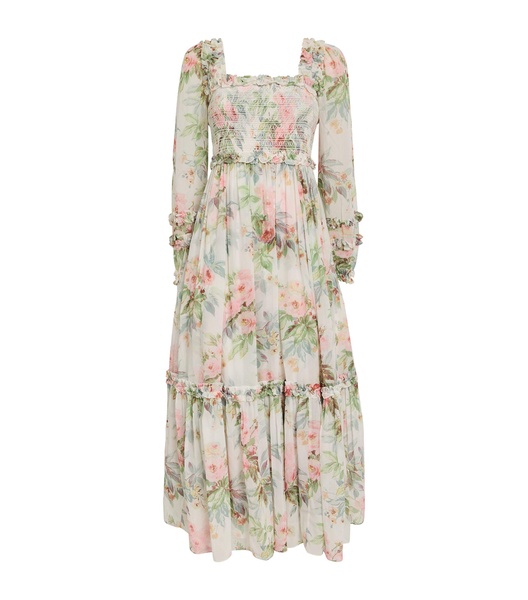 Paradise Garden Maria Midi Dress