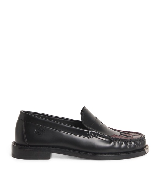 Leather Western Loafers