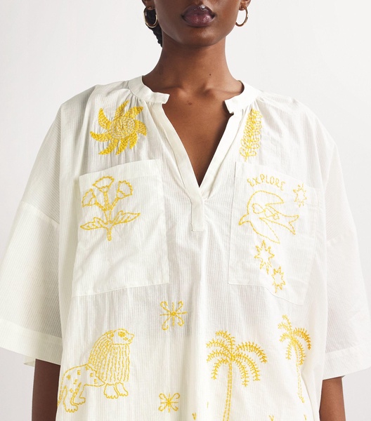 Cotton Embroidered Shirt