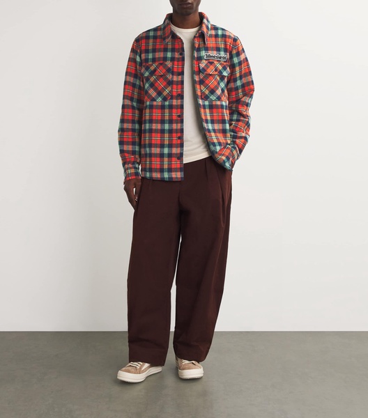 Flannel Check Padded Overshirt