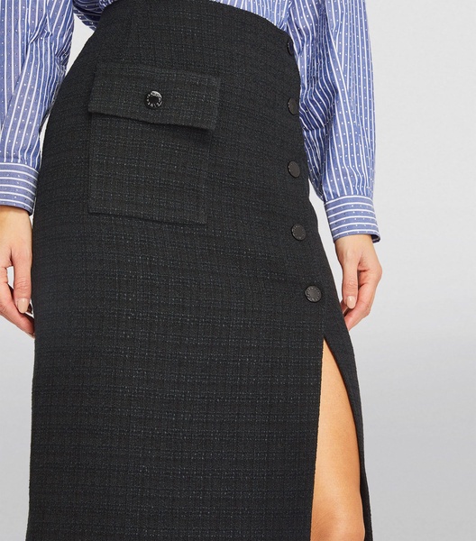 Tweed Midi Skirt