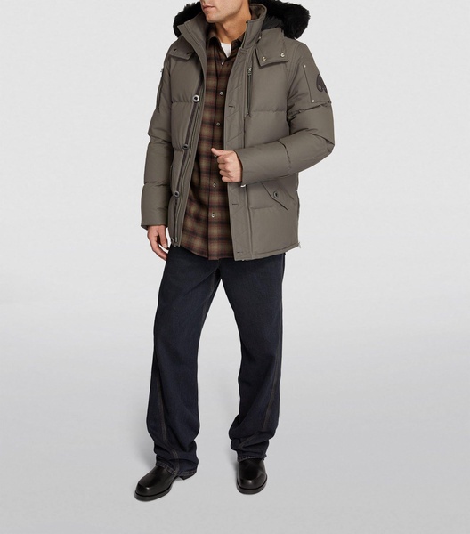 Shearling-Trim 3Q Puffer Jacket 