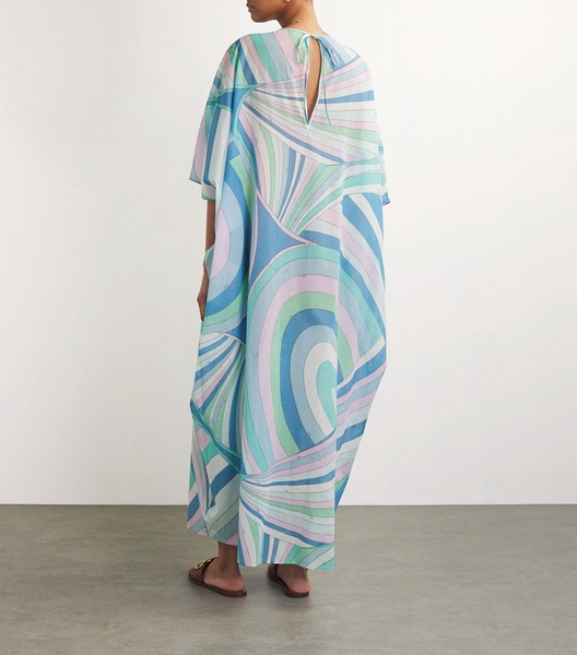 Cotton Iride Print Kaftan