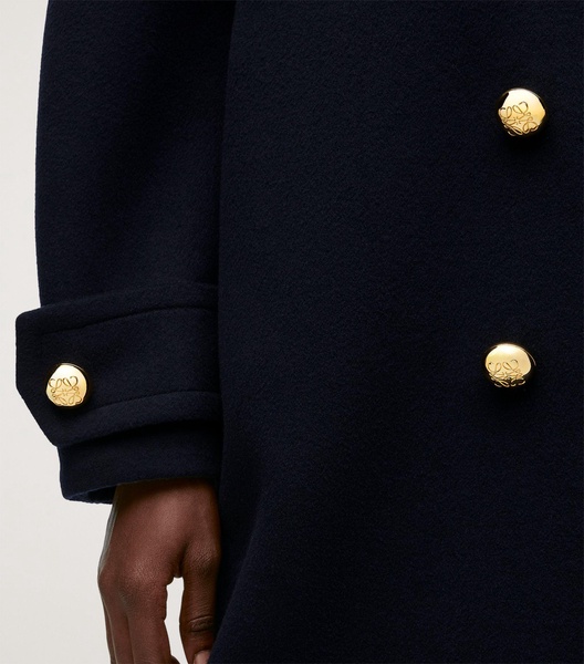 Wool Pebble Pea Coat