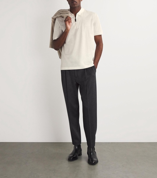 Cotton-Silk-Cashmere Polo Shirt