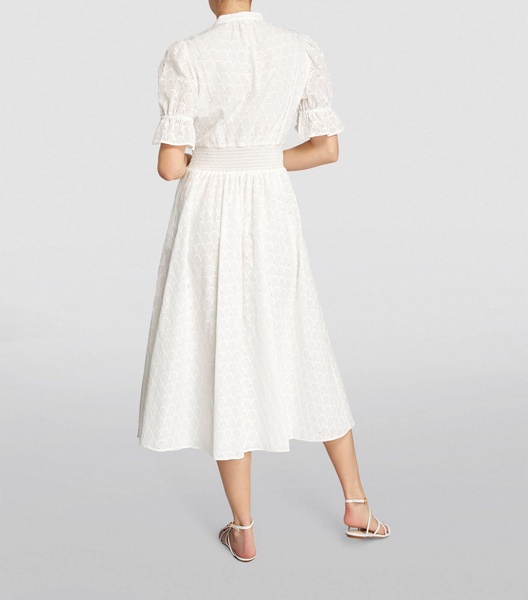 Cotton Button-Down Midi Dress