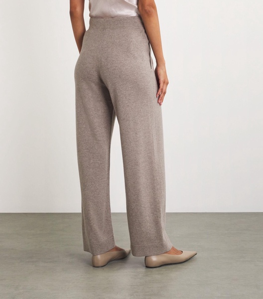 Cashmere Wide-Leg Sweatpants