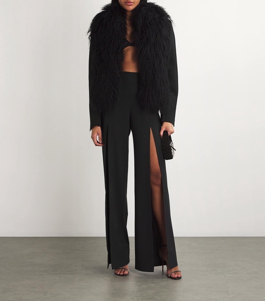 Front Slit Tailored Trousers