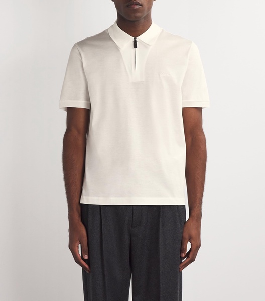 Cotton-Silk-Cashmere Polo Shirt