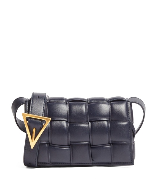 Leather Padded Cassette Cross-Body Bag