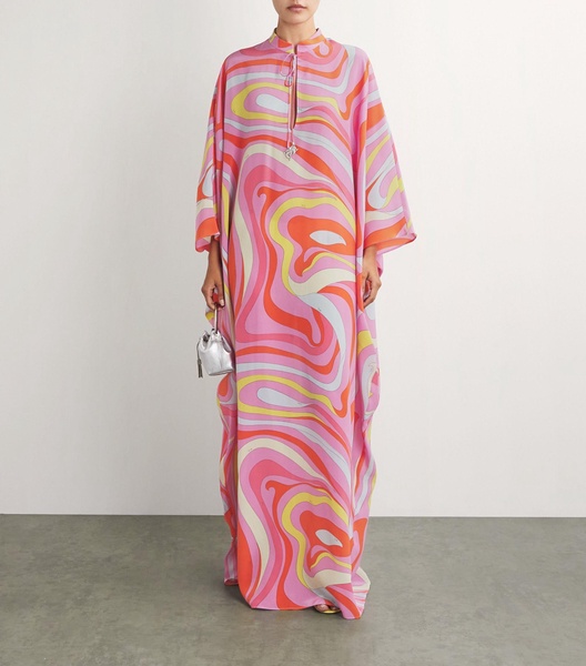 Silk Printed Kaftan