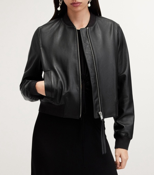 Leather Orten Bomber Jacket