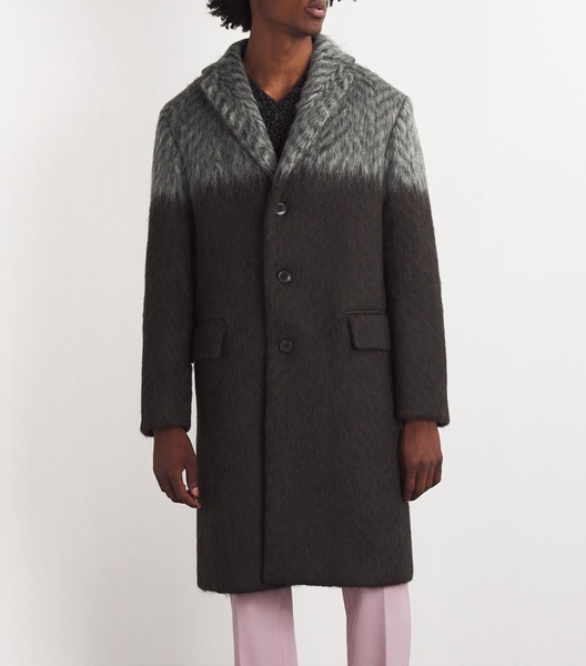 Wool-Blend Rustic Coat