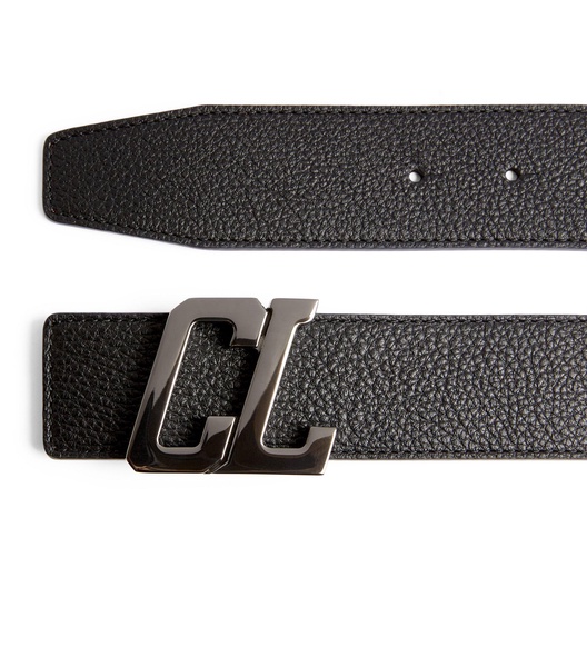 Happy Rui Leather Monogram Belt