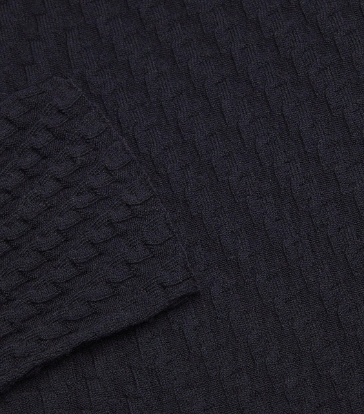 Virgin Wool-Blend Textured Sweater