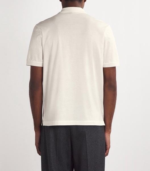 Cotton-Silk-Cashmere Polo Shirt