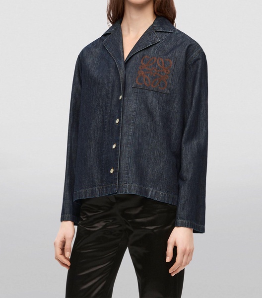 Denim Anagram Pyjama Shirt