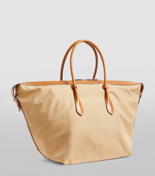 Extra Large Canvas and Leather Bellport Tote Bag