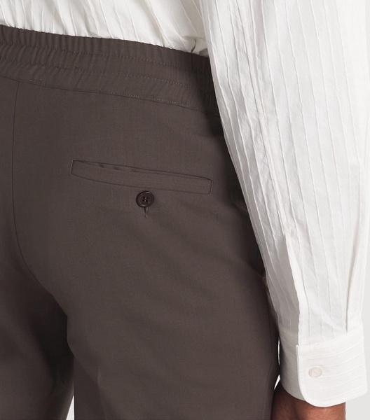 Drawstring Straight Trousers