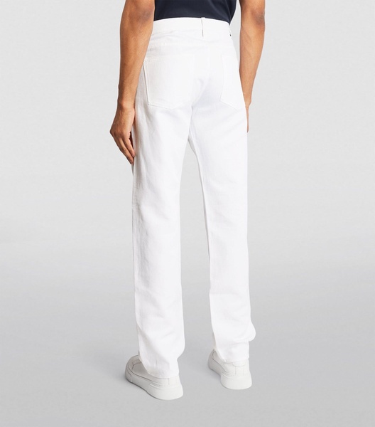 Linen-Cotton Straight Jeans