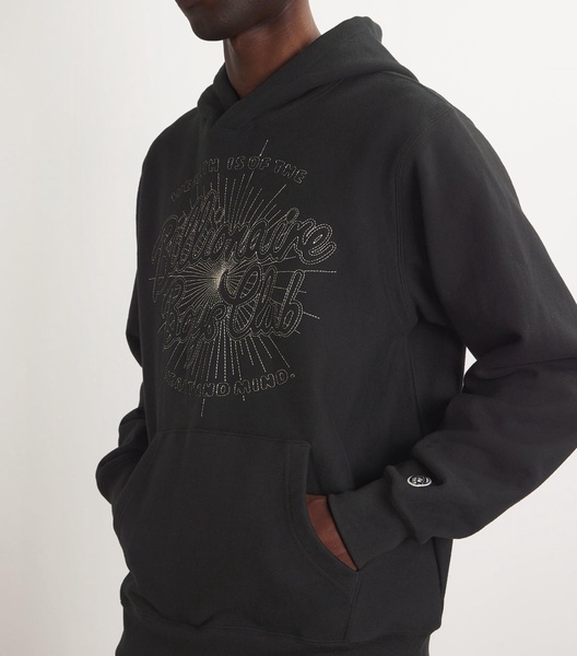 Cotton Embroidered Logo Hoodie