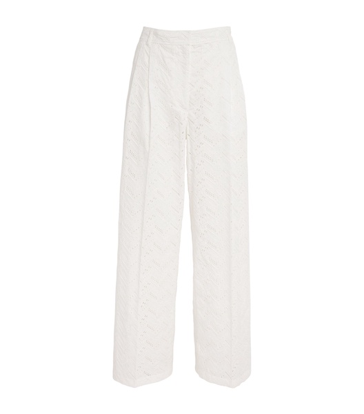 Cotton Broderie Trousers