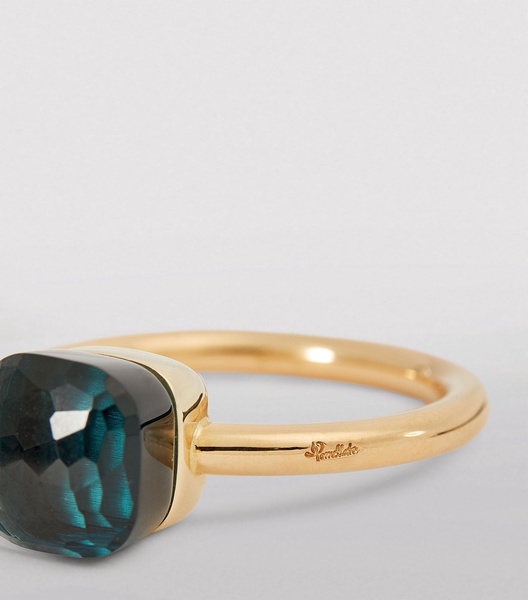 Rose Gold and Topaz Nudo Petit Ring