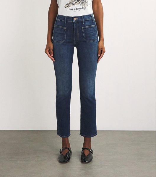 Patch-Pocket Insider Flood Jeans