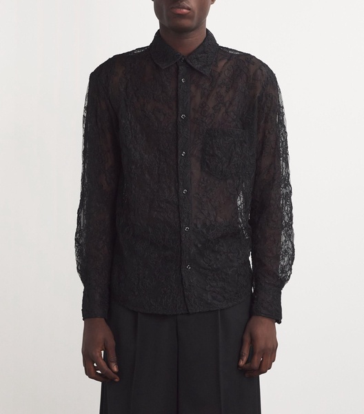 Cotton Floral Lace Shirt