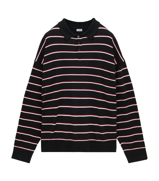 Striped Polo Sweater