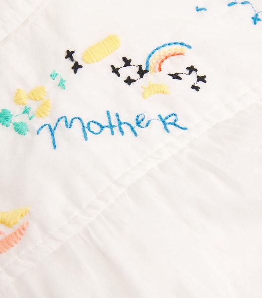 Cotton Embroidered The Gather It Up Top