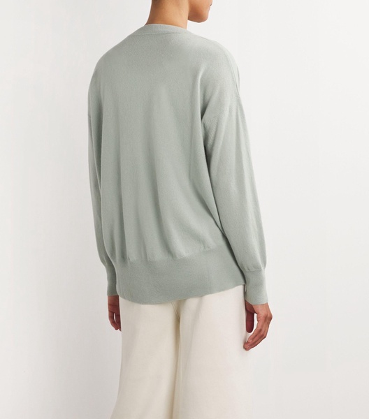 Organic Cashmere V-Neck Sweater 