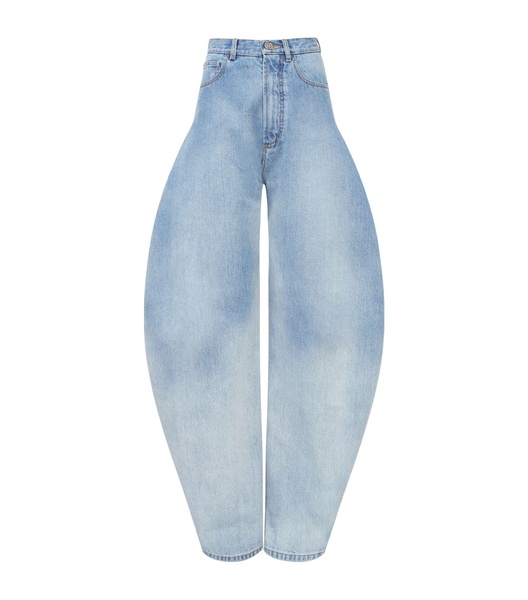 High-Rise Round Jeans