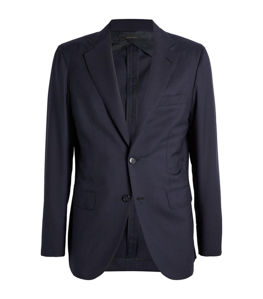 Wool-Silk Plume Blazer