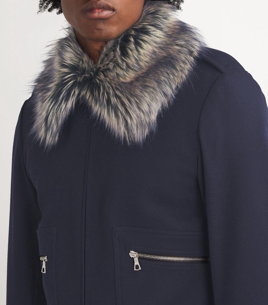 Faux Fur-Collar Verona Bomber Jacket