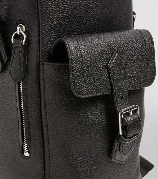 Pebbled Leather Backpack 