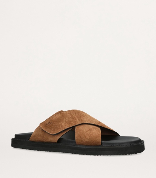 Leather Promenade Cross Sandals