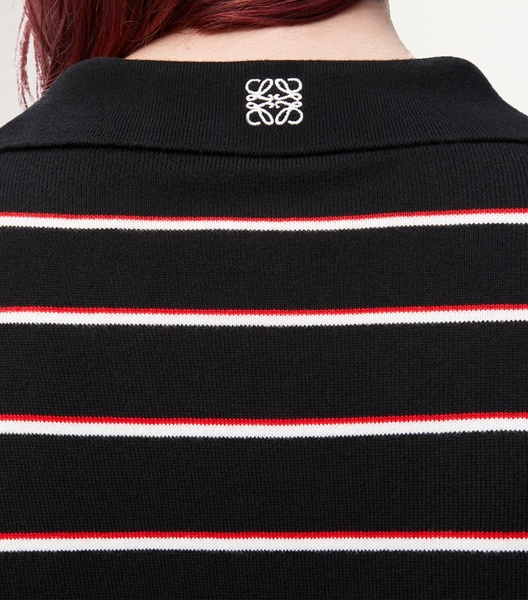 Striped Polo Sweater