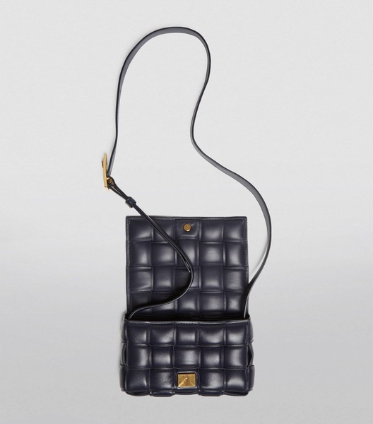 Leather Padded Cassette Cross-Body Bag