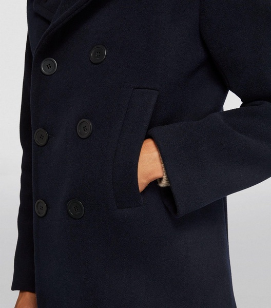 Wool-Blend Pea Coat 