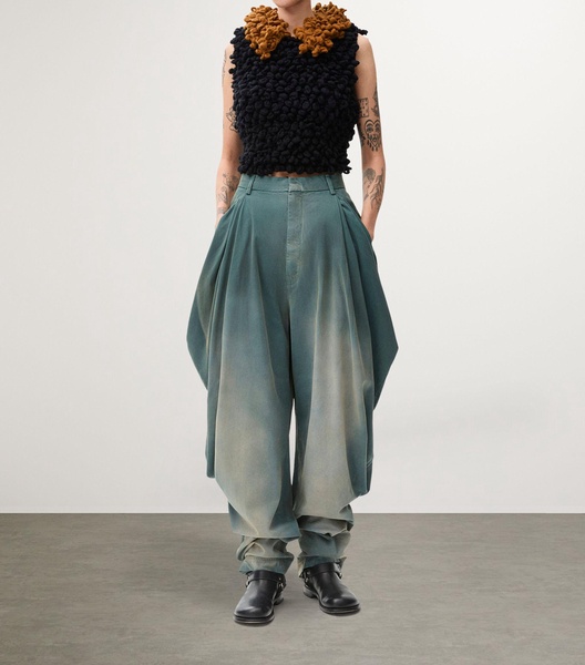 Cotton Draped Trousers