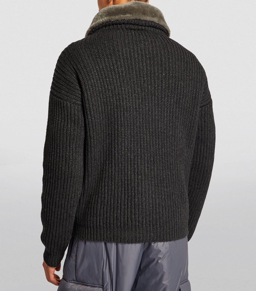 Cashmere Funnel-Neck Sweater