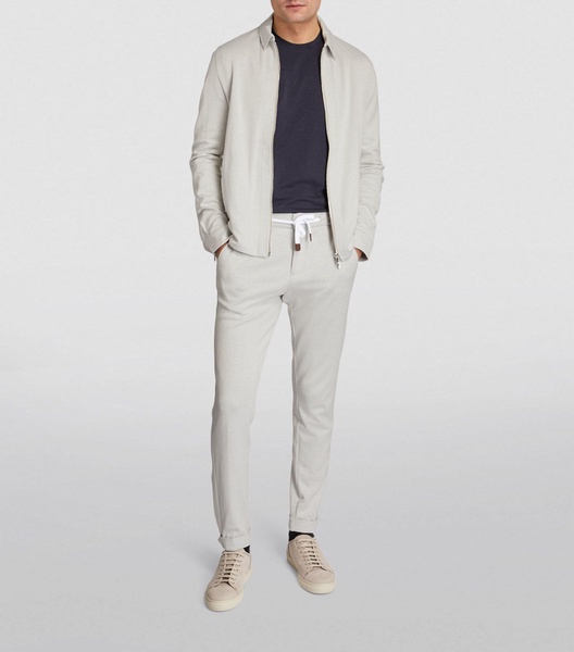 Silk-Cashmere Zip-Up Shirt