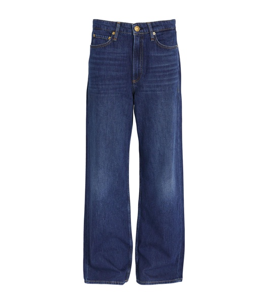 Logan Mid-Rise Wide-Leg Jeans