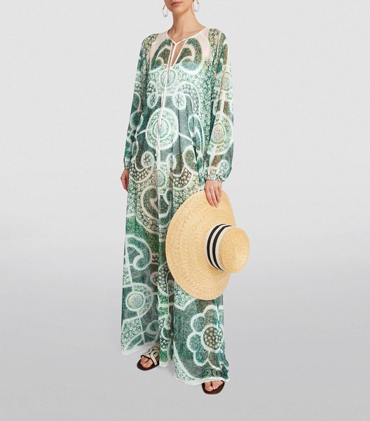 Green Topiary Kaftan