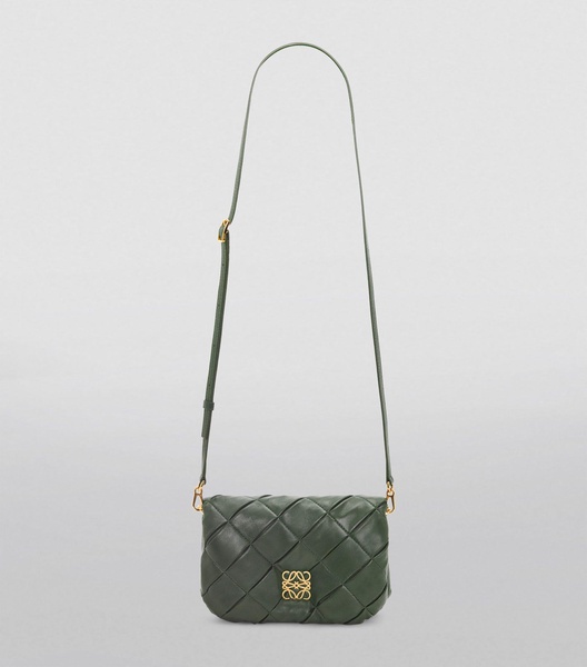 Mini Goya Pleated Puffer Shoulder Bag