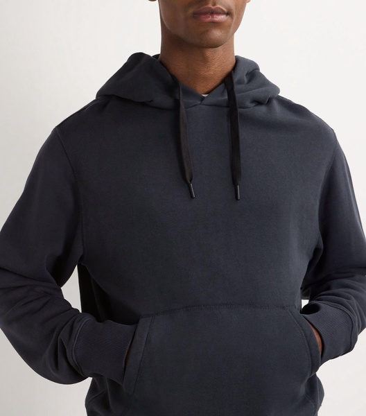 Cotton-Blend Washed Hoodie